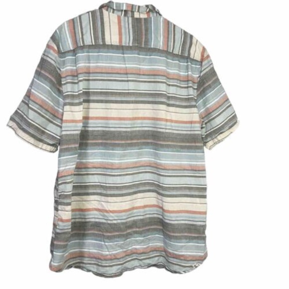 Vans Off The Wall Button Up Collared Short Sleeved Striped Men’s Size XL - Picture 4 of 5